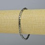 Hematite Hexagonal Zigzag Bracelet, Black