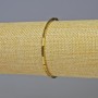 Hematite bracelet, rectangular, gold color, 7x2 mm, 18 cm length, stretch bracelet