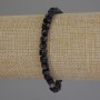 Faceted Agate Cube Bracelet, 5x5 mm, 18 cm +/- length, stretch