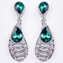 Crystal earrings 'Chandeliers' 'Chandelier' 'Feather'
