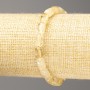 Citrine Barrel Bracelet, Bead Diameter 9x6 mm, Length 18 cm (Stretch)