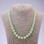 Onyx Necklace, 6–10 mm Beads, 47 cm Long, Knotted